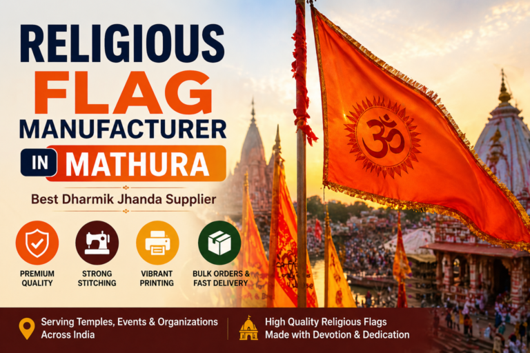 Religious Flag Manufacturer in Mathura