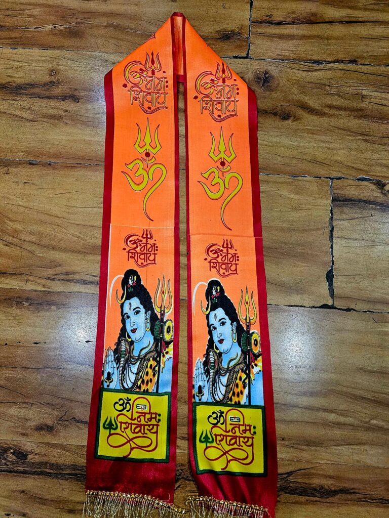 Om Namah Shivay Religious Dupatta Manufacturer in Mathura